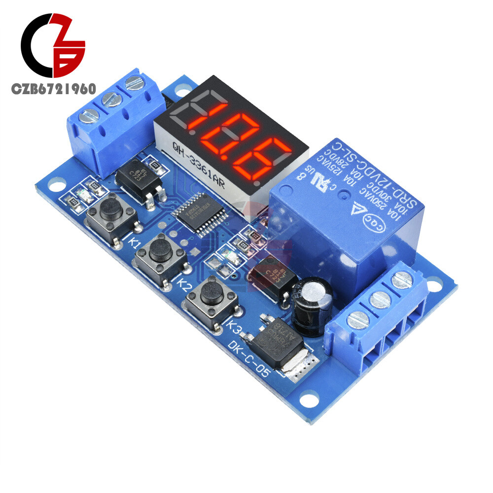 DDC-331 Digital DC12V LED Display Delay Time Timer Relay Module Control Switch