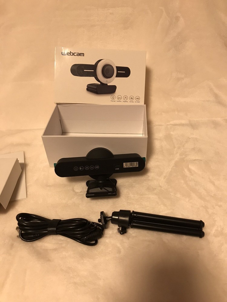 Hotrain 1080P Webcam With Ring Light