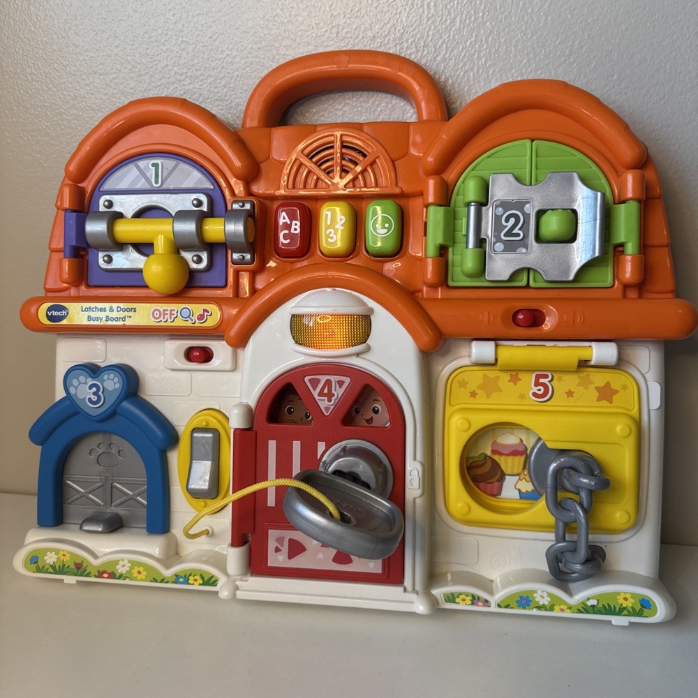 VTech Latches and Doors Busy Board Interactive Learning Toy Tested!