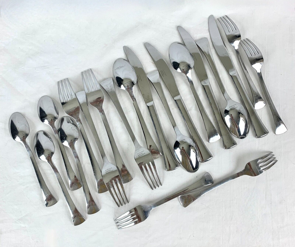 Hampton Scandia Stainless Steel Flatware Four 5 pc Settings Excellent Condition
