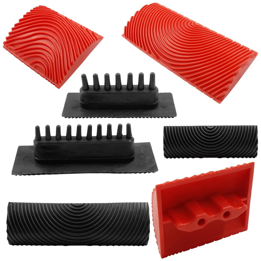 4 Pcs Wood Grain Tool, Rubber Graining Tool Texture Pattern DIY Wood Pattern ...