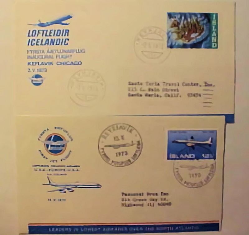 ICELAND FLIGHTS 1970 , 1973