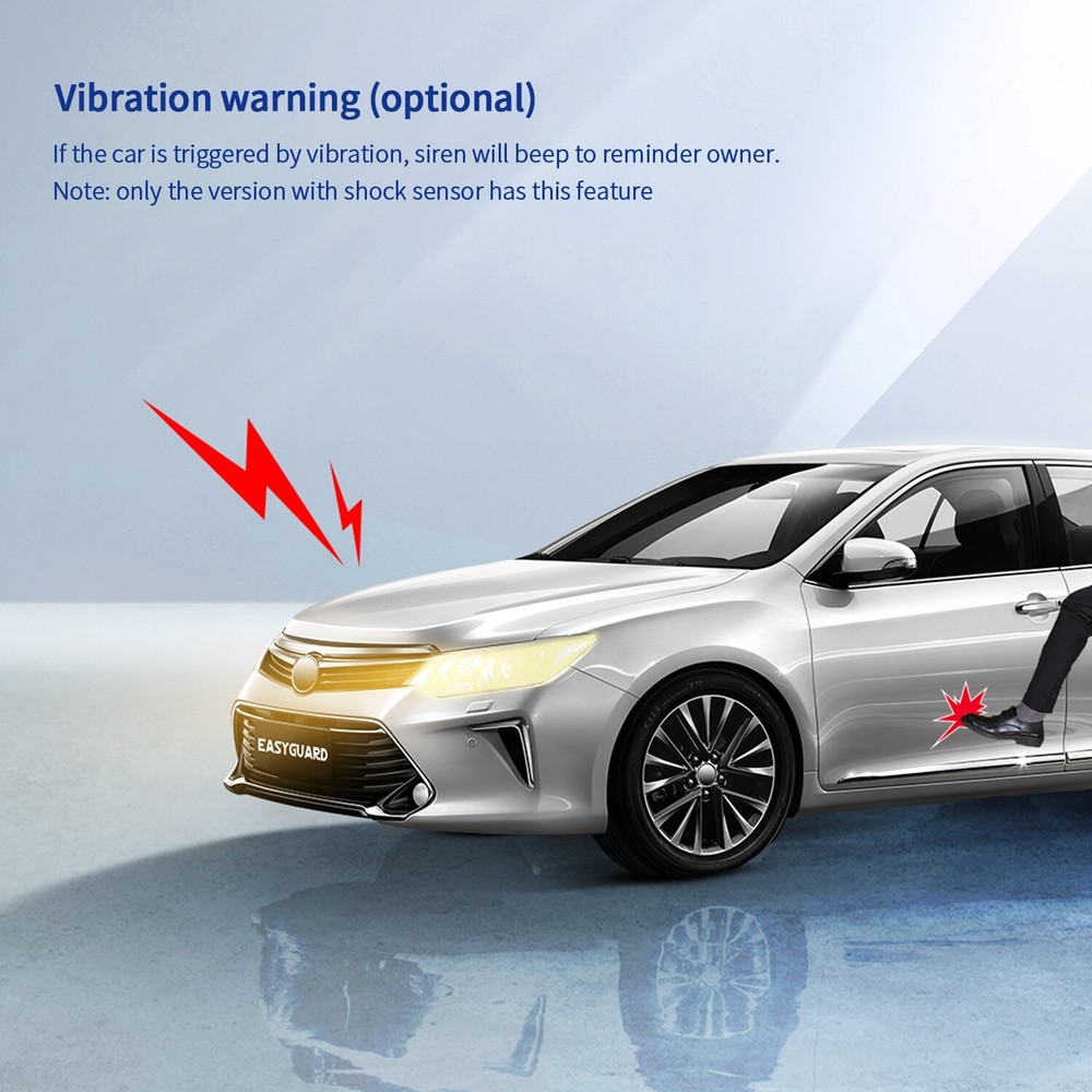 EASYGUARD keyless entry system start stop push button switch remote engine start