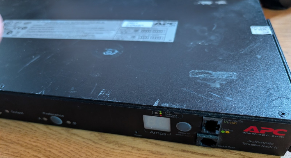 APC AP7723 230V 16A Automatic Transfer Switch