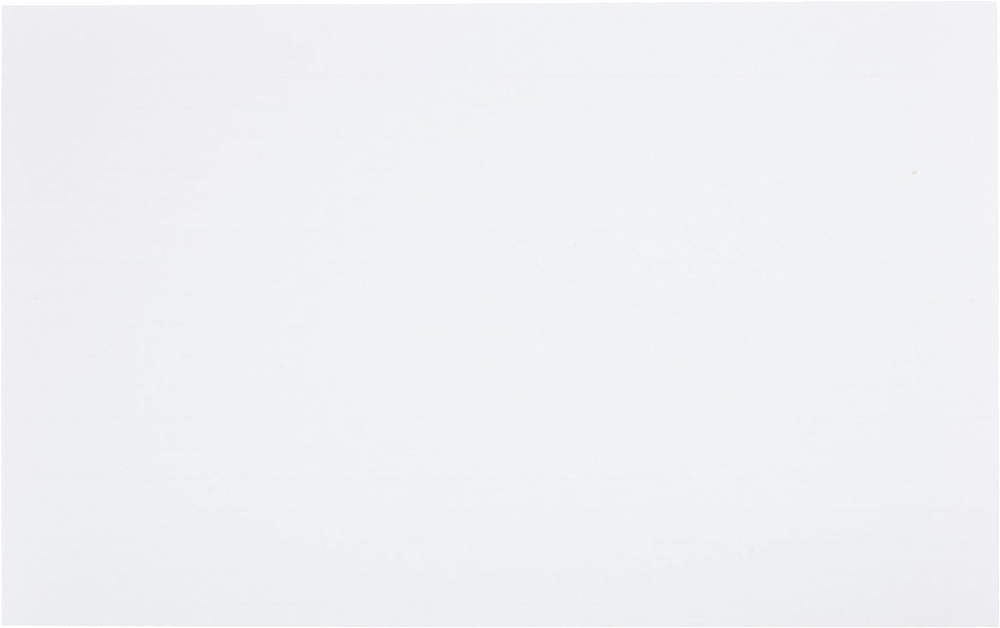 Amazon Basics Ruled Lined Index Cards for Studying and Note Taking, White, 5" X