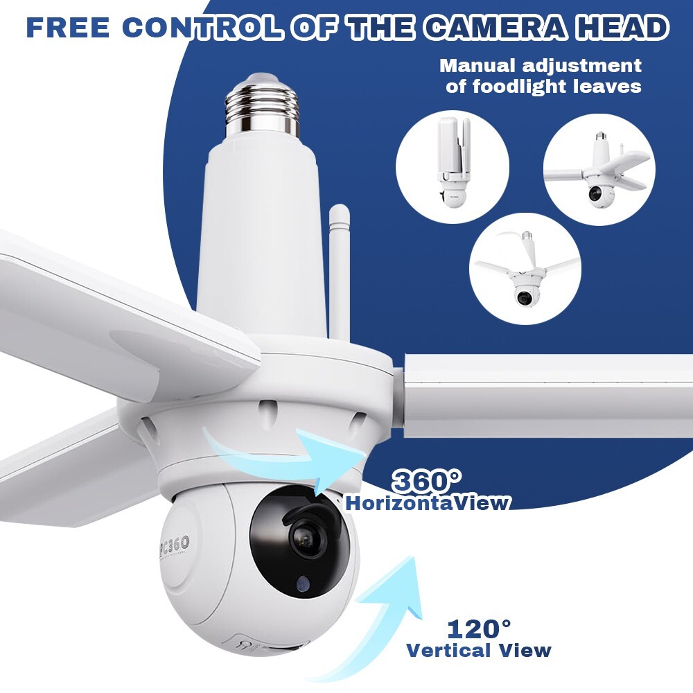 2-in-1 LED Garage Light Wifi App Smart Security WiFi Motion Sensor Floodlight