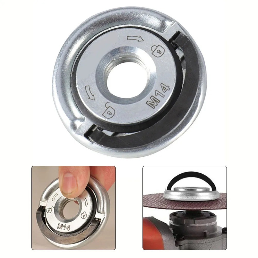 M14 Quick Release Flange Nut & Chuck Plate for Angle Grinder Self-Locking Tool