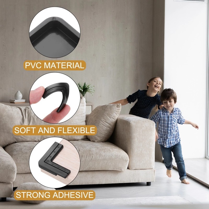 12Pcs Corner Protectors Table Corner Protectors Star-shaped White