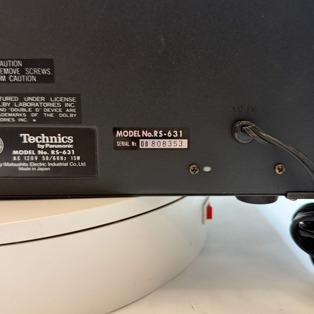 Technics RS-631 Stereo Cassette Deck