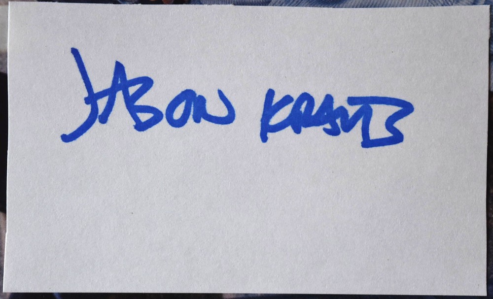 Jason Kravits Hand Signed Card