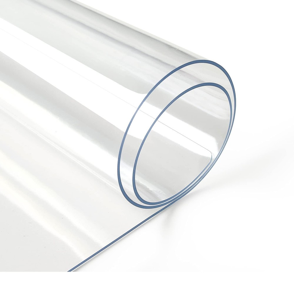 1.5mm Clear Desk Cover Protector 30×48 Inch Clear Desk Cover Rectangular Viny...