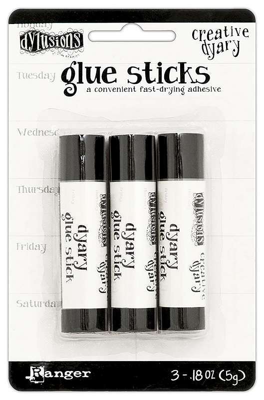 Dylusions Creative Dyary Mini Glue Sticks 3/Pkg