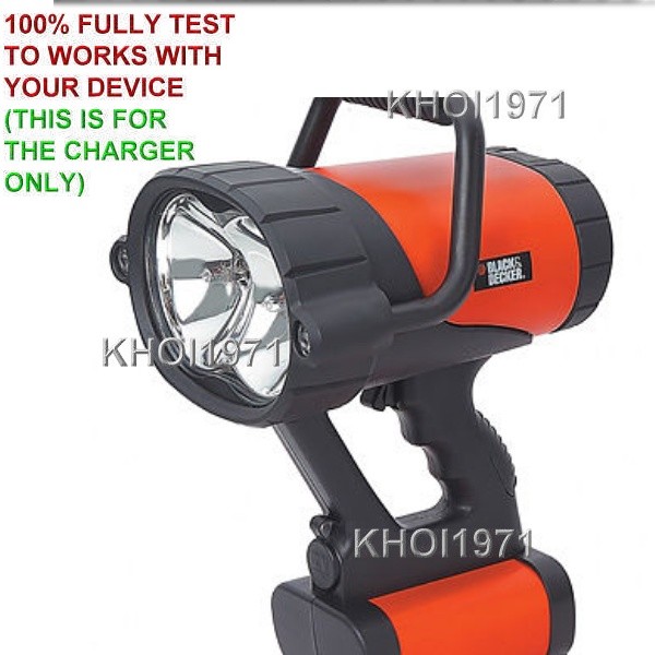 FAST CAR Charger adapter for VEC158BD Black & Decker HALOGEN Spotlight