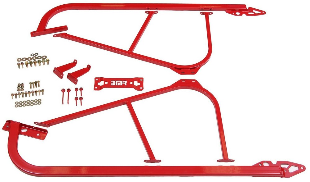 BMR SFC110R 2008-2020 Dodge Challenger Subframe Connectors, Bolt-On RED