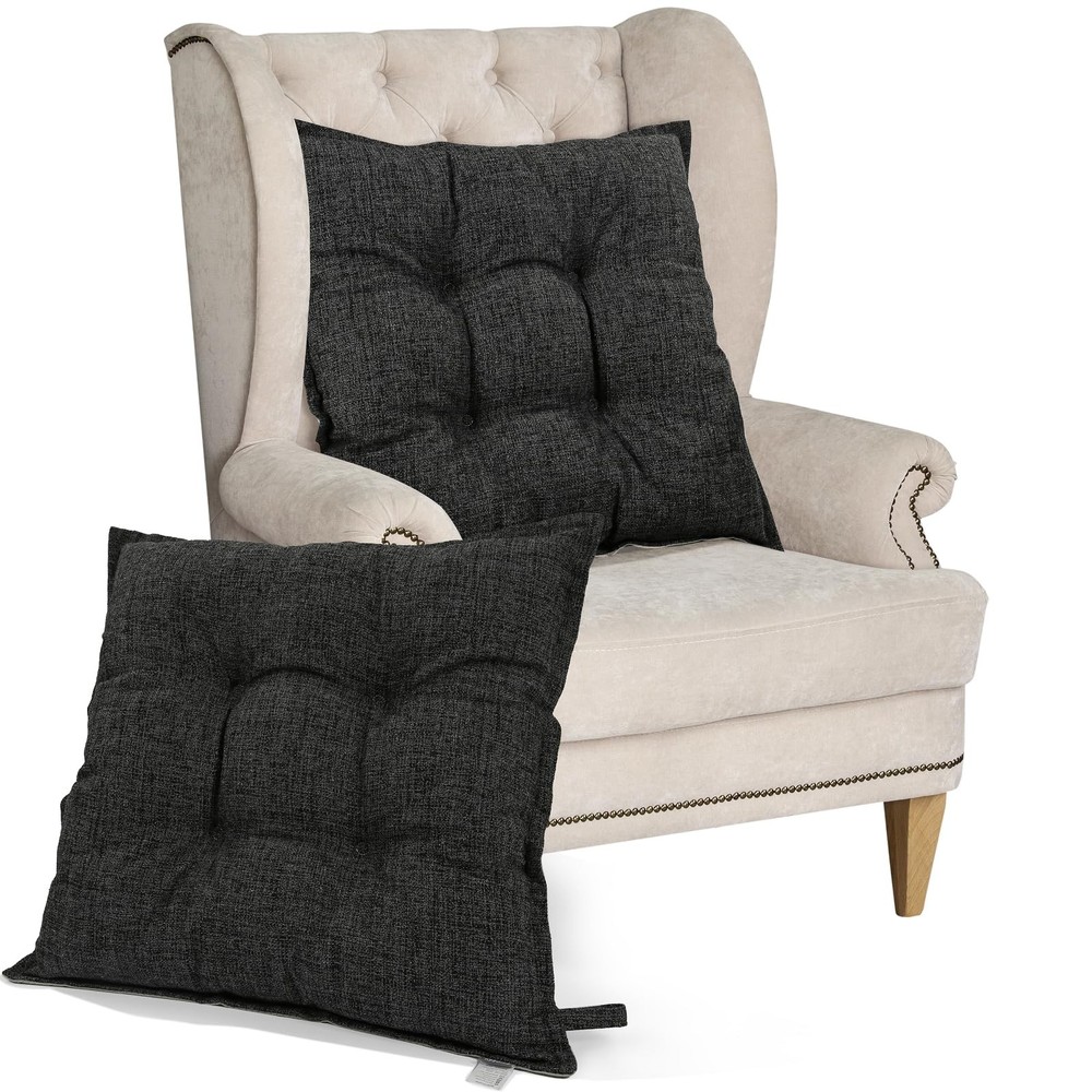 SINSOSSO Large Floor Pillows 22", Thickened Bite-Size Memory Foam Square Non-...