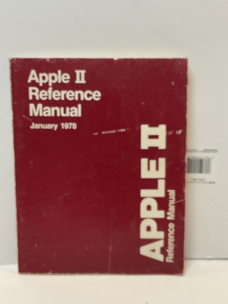 Apple II Reference Manual January 1978 Red Book OEM