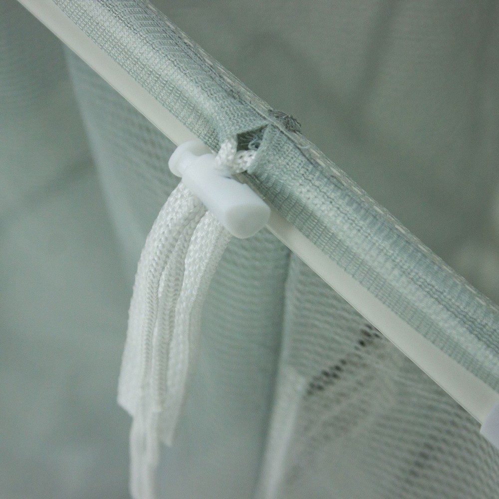 Mainstays Soft Silver 3 Bag Mesh Rolling Laundry Sorter Cart