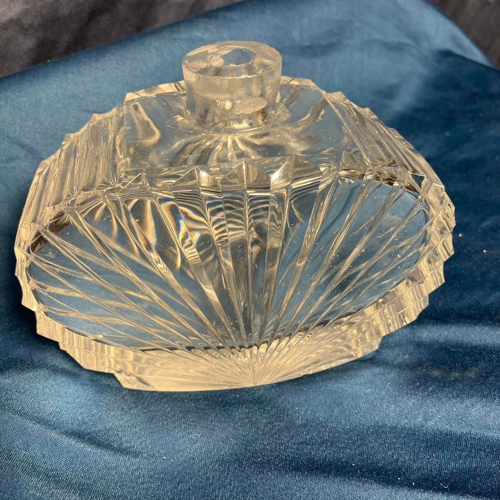 Vintage Eastern European Crystal Perfume Bottle