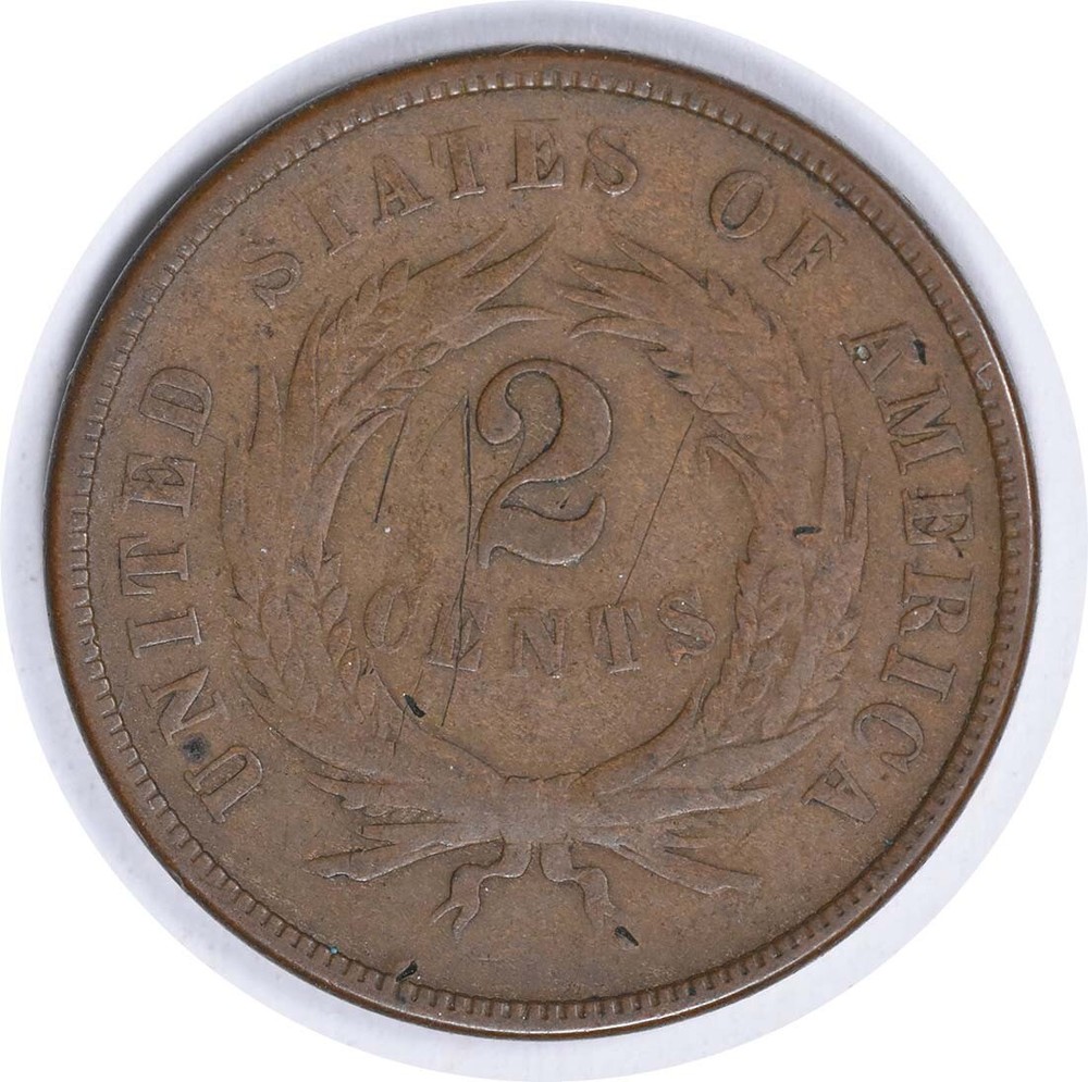 1867 Two Cent Piece DDO FS-101 VF Uncertified #835