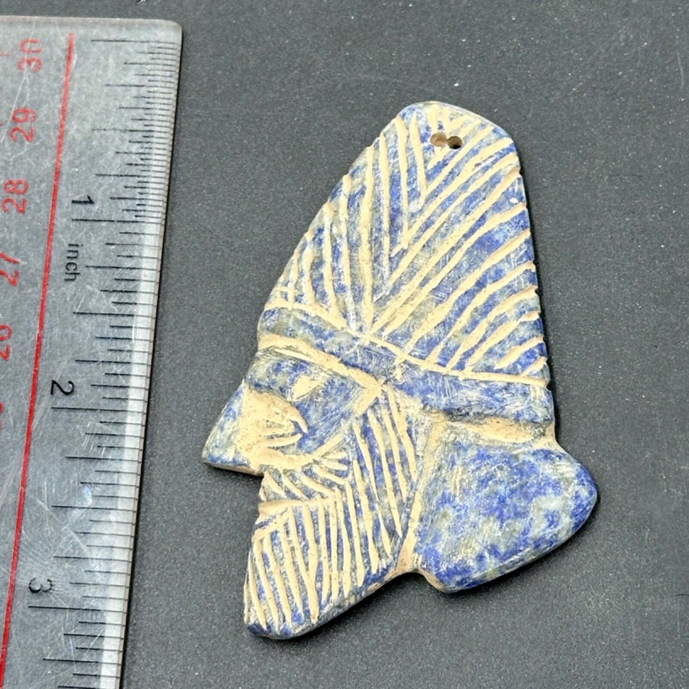 Ancient Near Eastern Sasanian King Lapis Amulet E