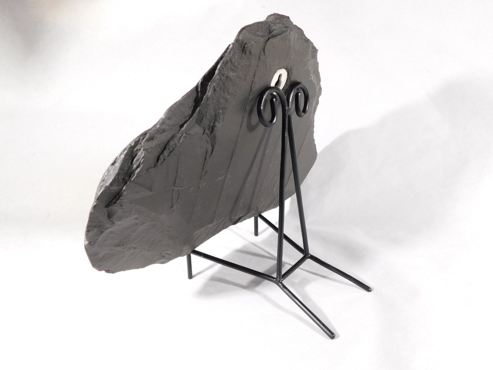 Easel Display Stand Scroll Design Black Metal Large Size