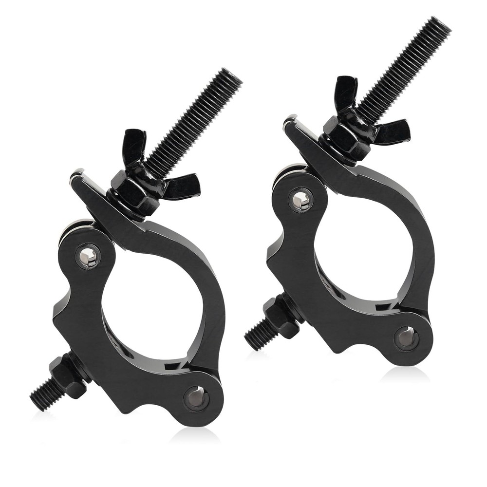 2 Pack Black Stage Light Clamps Quick Release Truss 42-52mm