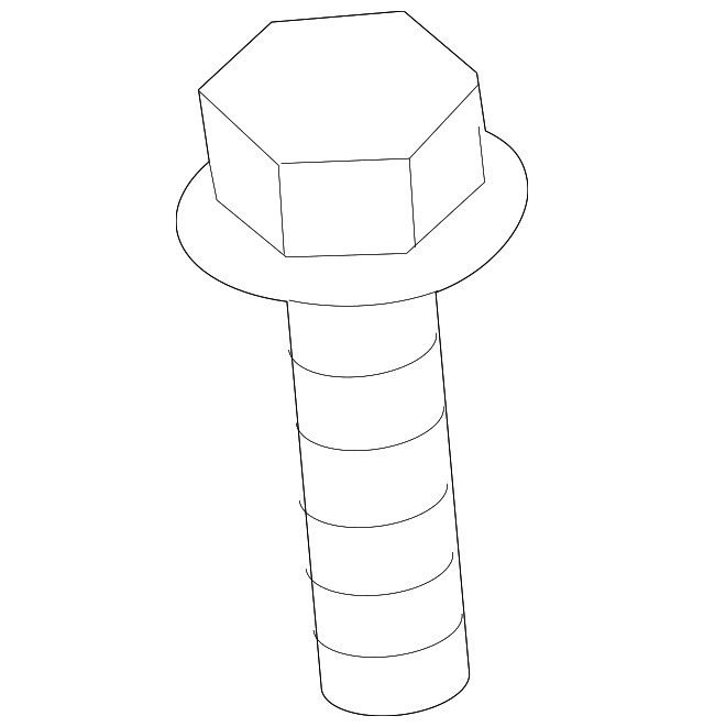 Genuine Mitsubishi Trans Mount Mount Bolt MF911665