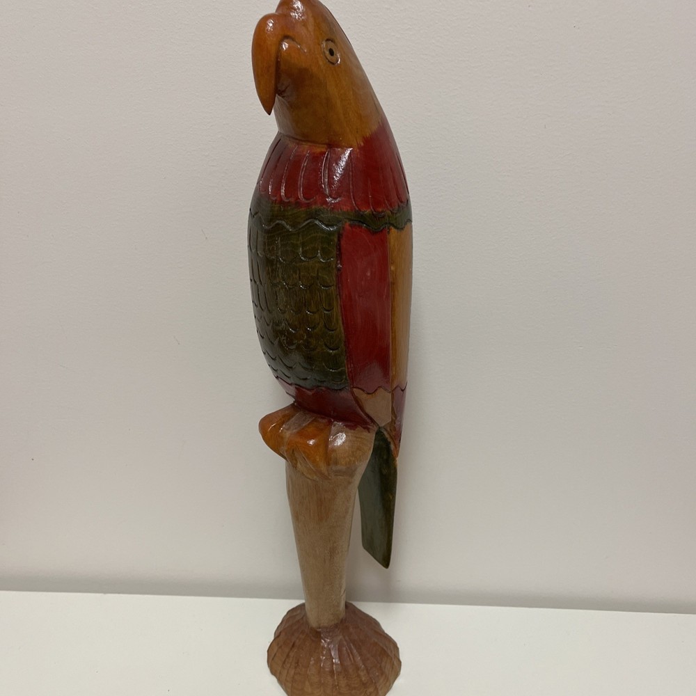18” Hand Carved Parrot