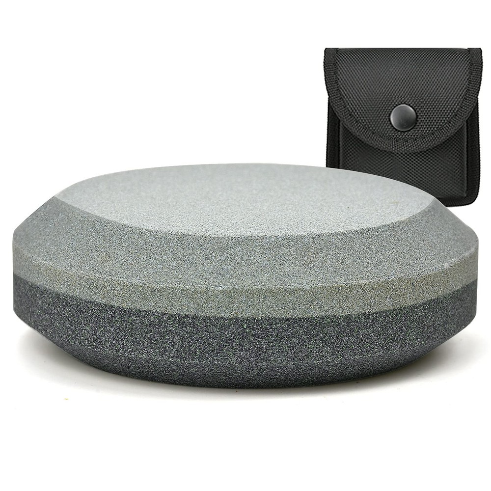 Nedfoss Dual Grit Sharpening Puck for Axe Hatchet with Sheath