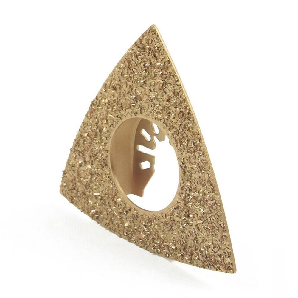Oscillating Multitool Triangular Carbide Grit Rasp Blade Grout.Removal