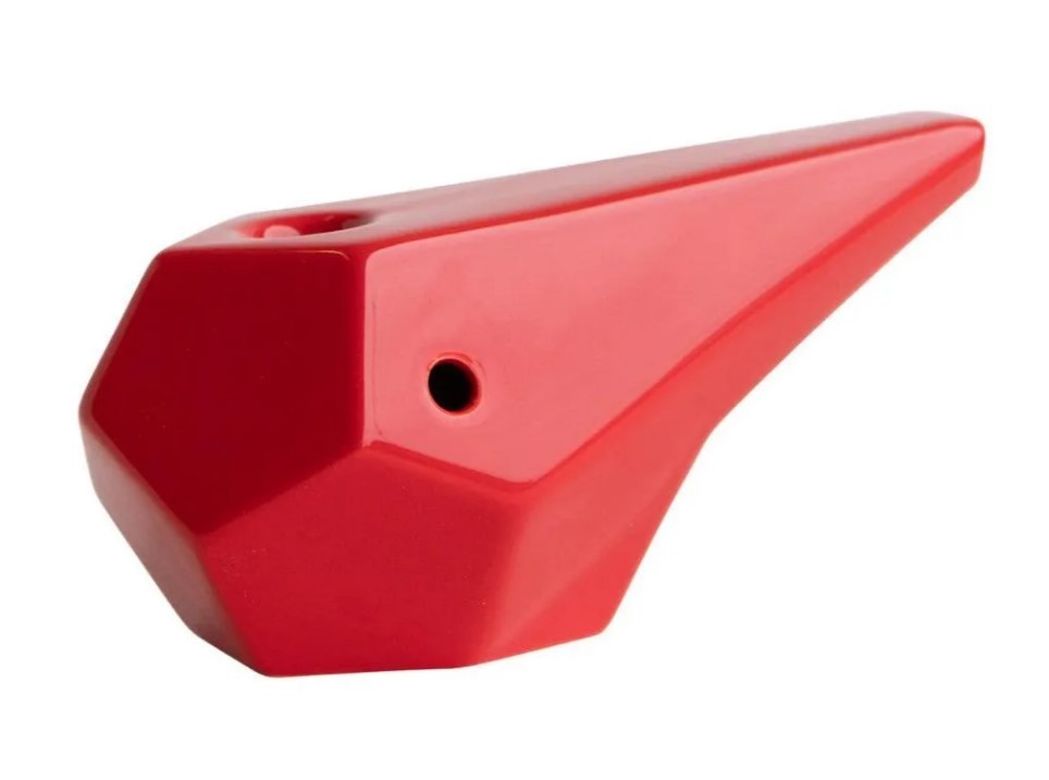 BRNT Designs Prism Ceramic Hand Pipe Red