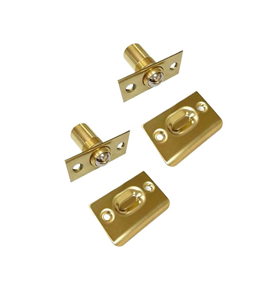 Solid Brass Adjustable Ball Catch with Strike, 2-1/8" x 1" x 1-5/16" Height, ...