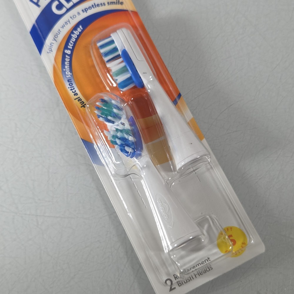 Spinbrush Pro Clean Replacement Brush Heads Soft Bristles 2-Pack