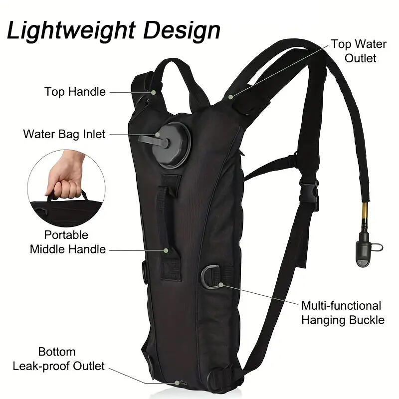 3L Water Bladder Bag Hydration System Backpack Drinking Pack for Cycling Hiking