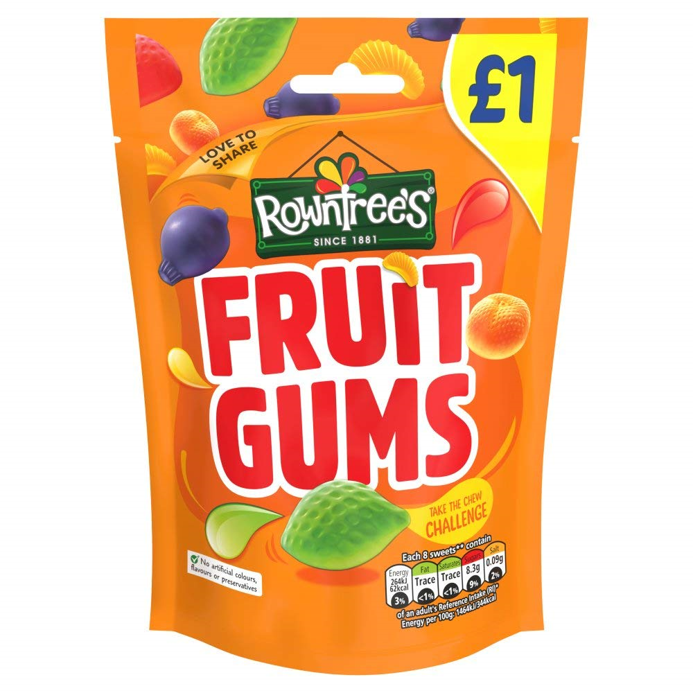 Rowntree's Fruit Gums 120g Pack of 10