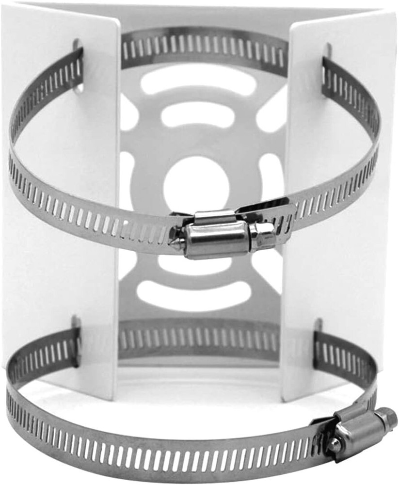 Universal Vertical Pole Mount for Security Camera Solid Metal Bracket with Loops