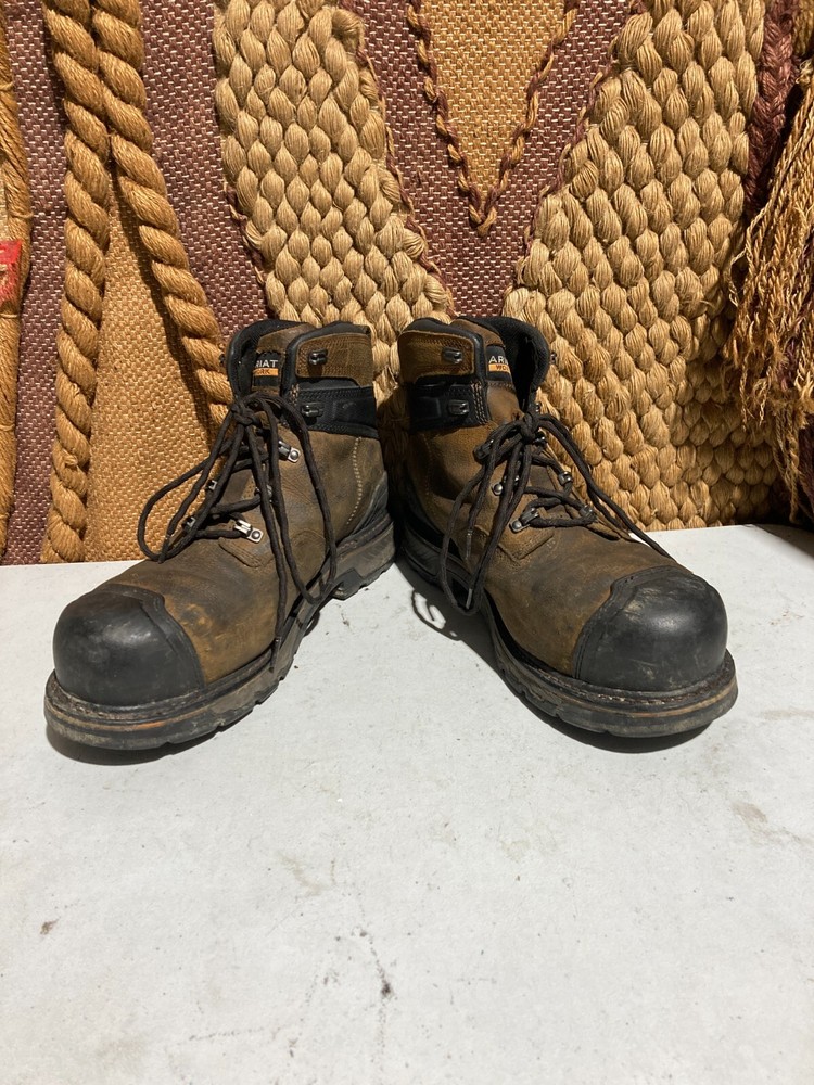 Ariat Men Waterproof Work Brown & Black Boots US Men Size 12EE