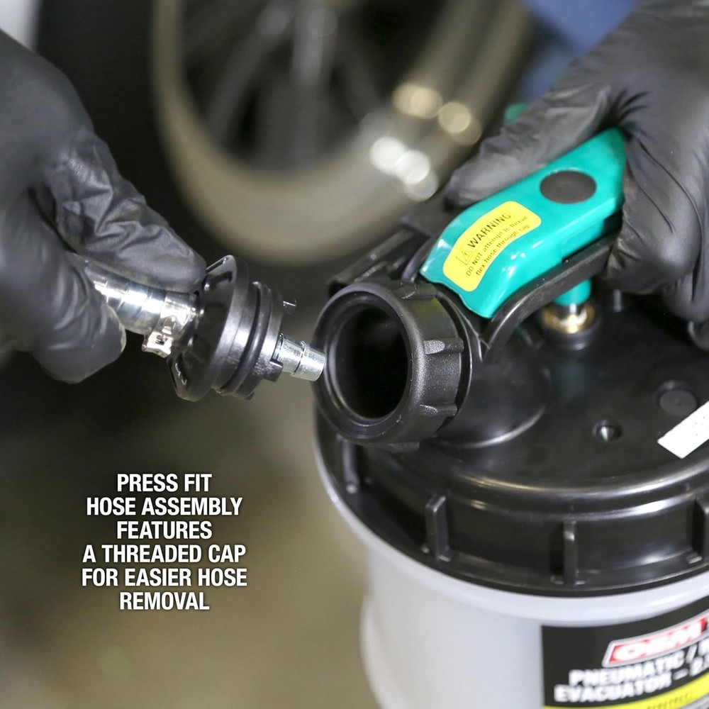 Versatile 2.5 Gallon Fluid Removal Tool for Engine and Transmission Services