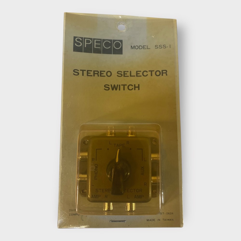 Speco SSS-I Stereo Selector Switch *NEW*