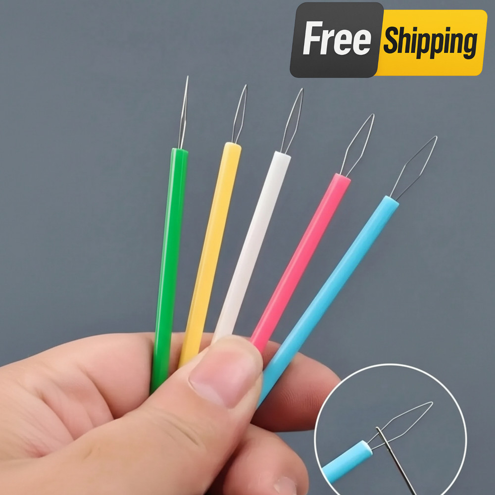 5pcs Plastic Needle Threaders Easy Threading Sewing Tools  Sewing Machine Needle