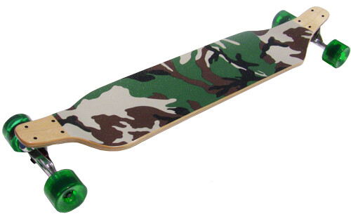 CAMO DROP DOWN Complete LONGBOARD 40 in SPEED BOARD RACER