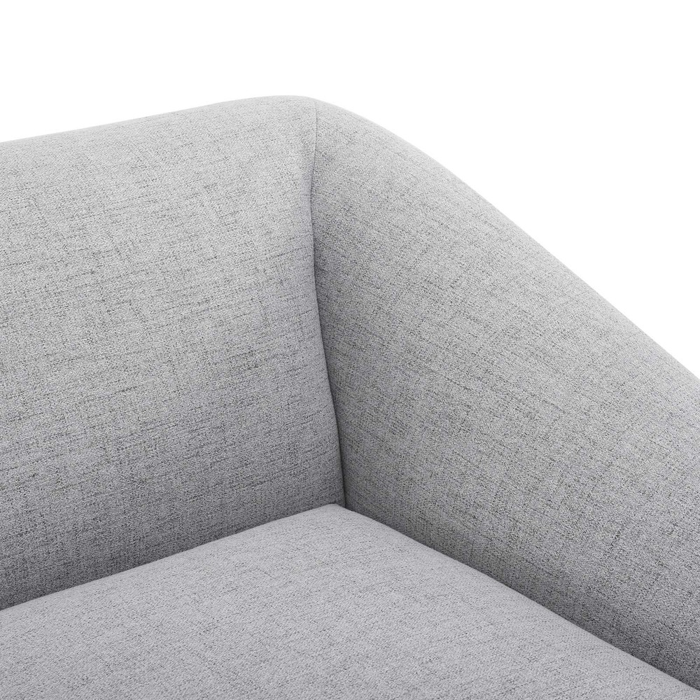 Modway Comprise Right-Arm Sectional Sofa Chair in Light Gray