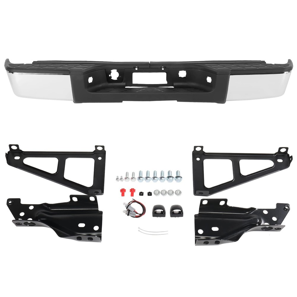 Rear Step Bumper Assembly Replacement for 2007-13 GMC Sierra 1500