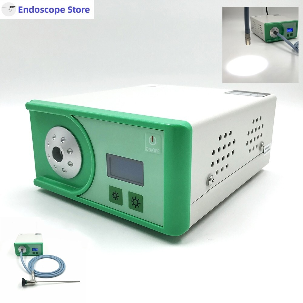 Medical LED 100W Endoscope Endoscopy Microscope Cold Light Source Adjustable