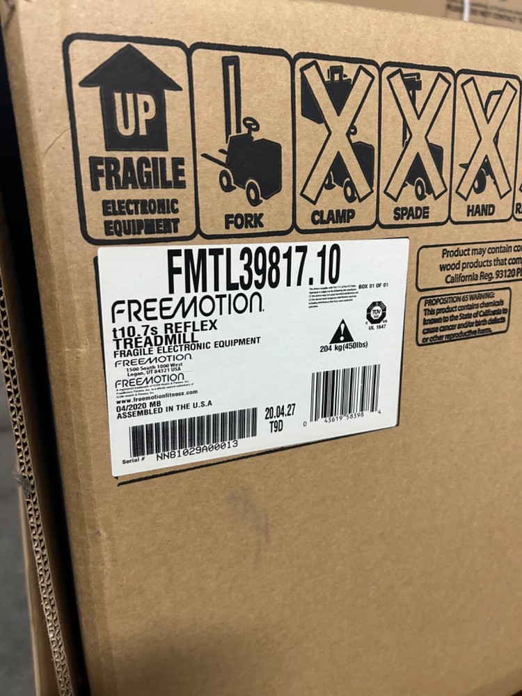 FREEMOTION T10.7s REFLEX Treadmill New