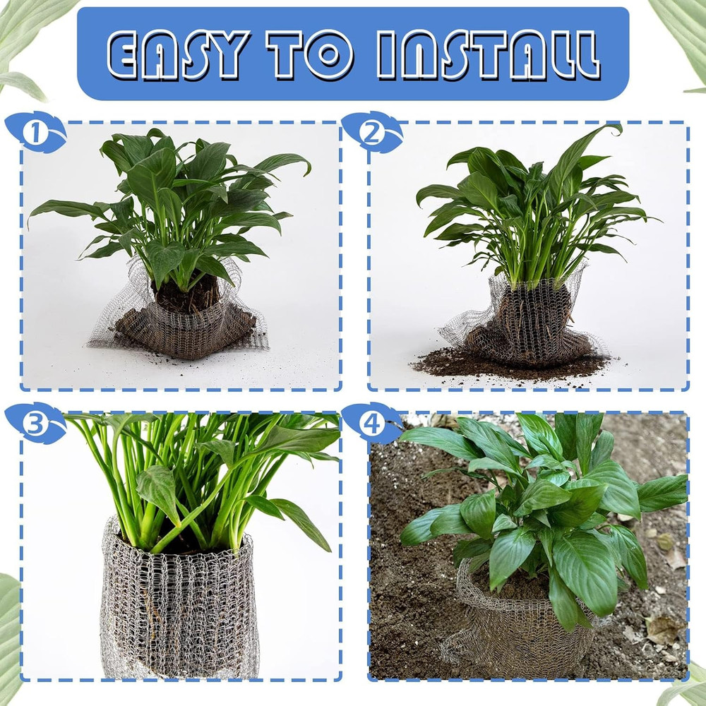 5 Pcs 5 Gallon Root Guard Gopher Proof Wire Basket Mole and Vole Mesh Wire Baske