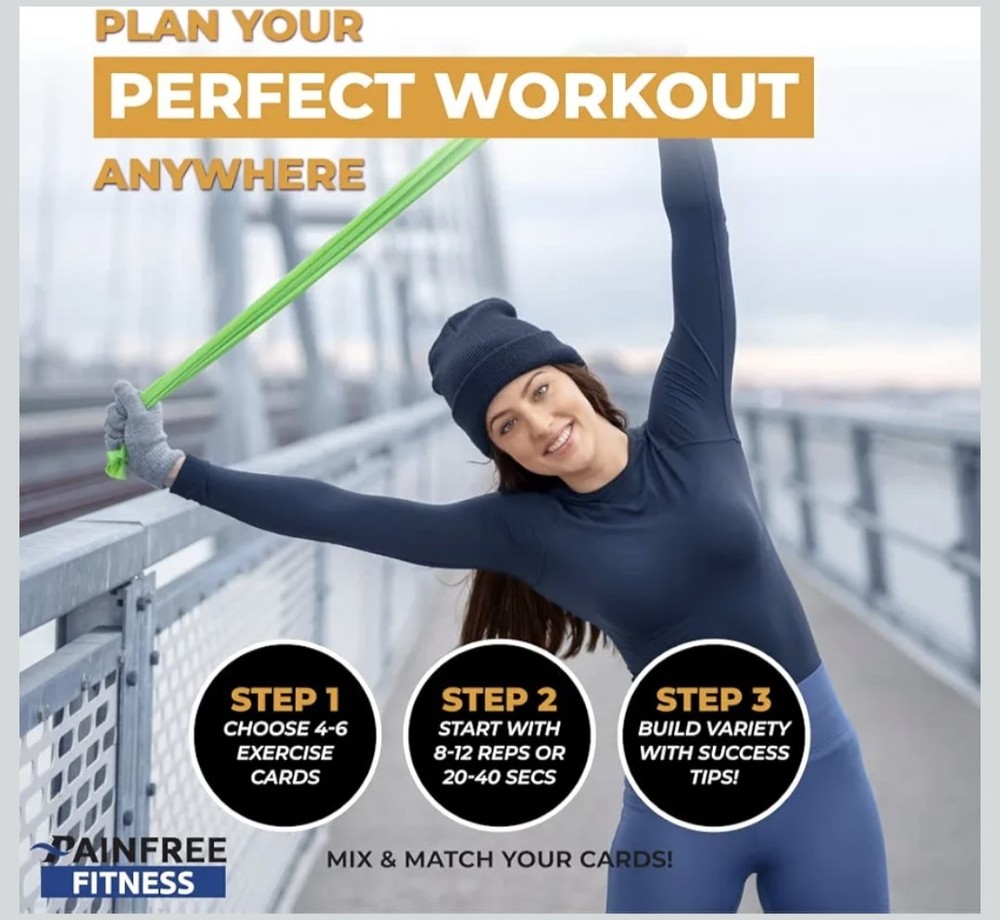 Exercise Flash Cards - Workout Cards Deck - Exercise Cards for Home Workouts...