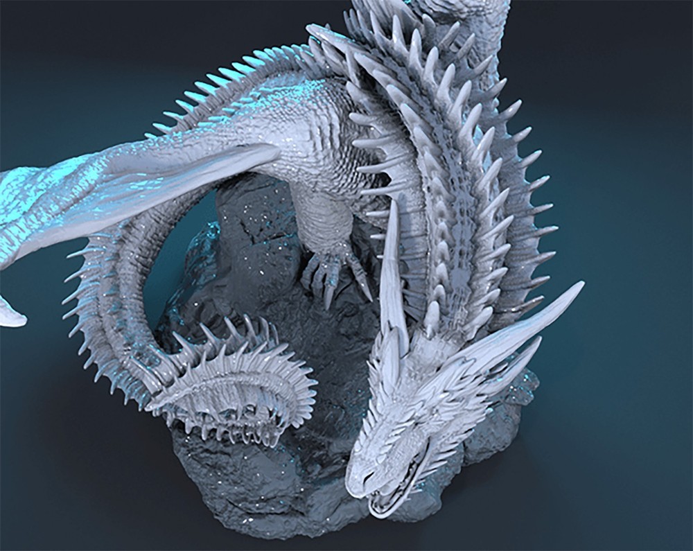 Dragon Resin 3D model kit