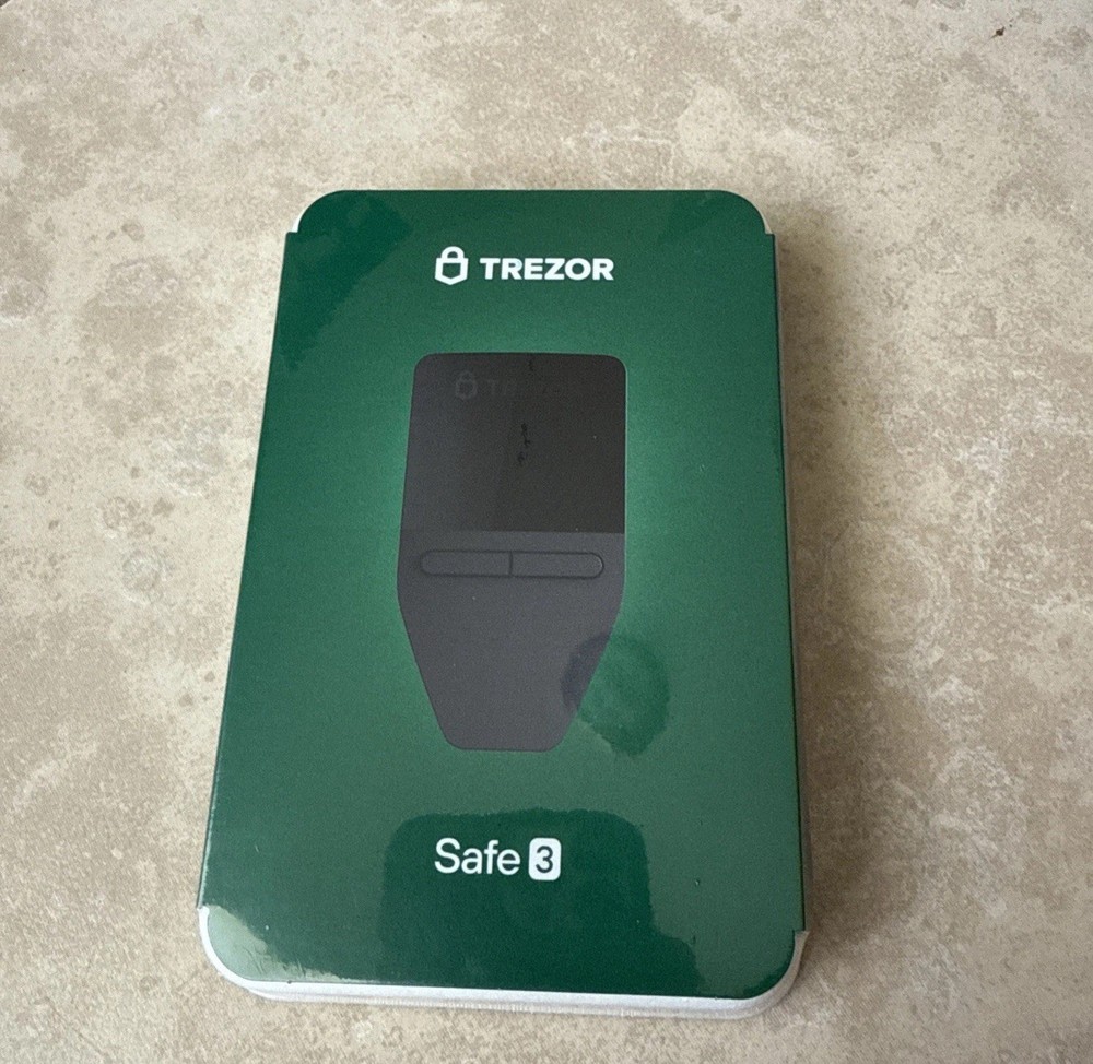 Trezor Safe 3 - Secure Element Crypto Hardware Wallet - New