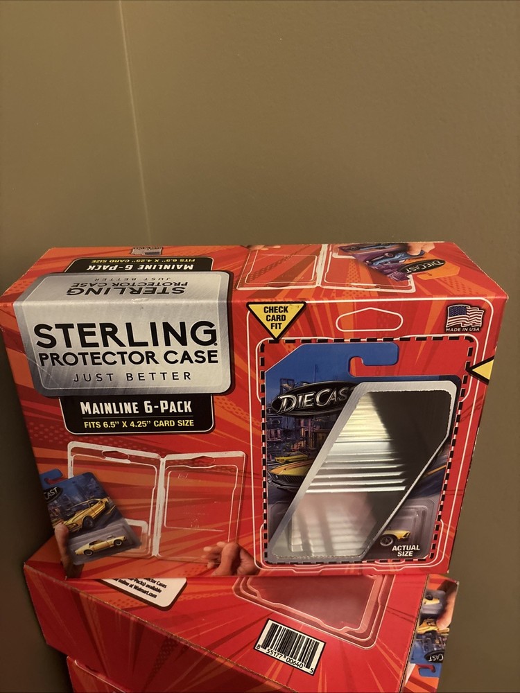 Sterling Protector Case Mainline 6 Pack Gift Box for Hot Wheels & Matchbox Basic